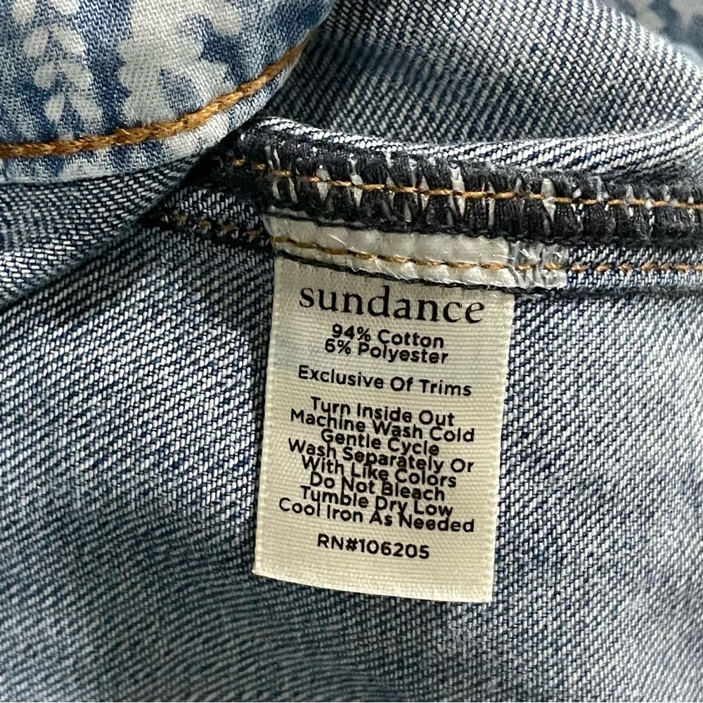 Sundance Women’s Blue Front Pocket Crop Jeans Size 4 Denim - Picture 8 of 8